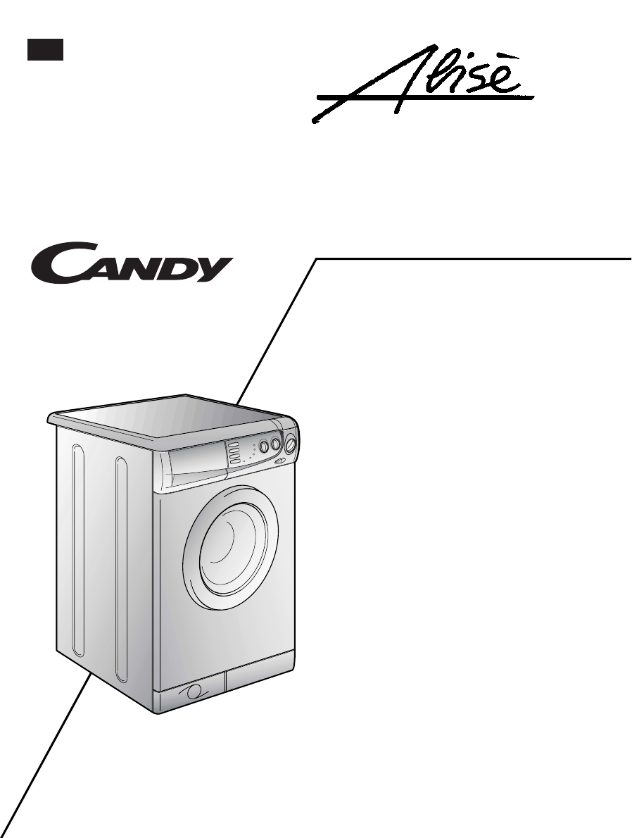 manual de instrucciones lavadora candy co 106 f